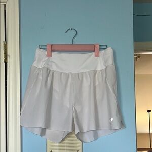 Women's White Athletic Shorts